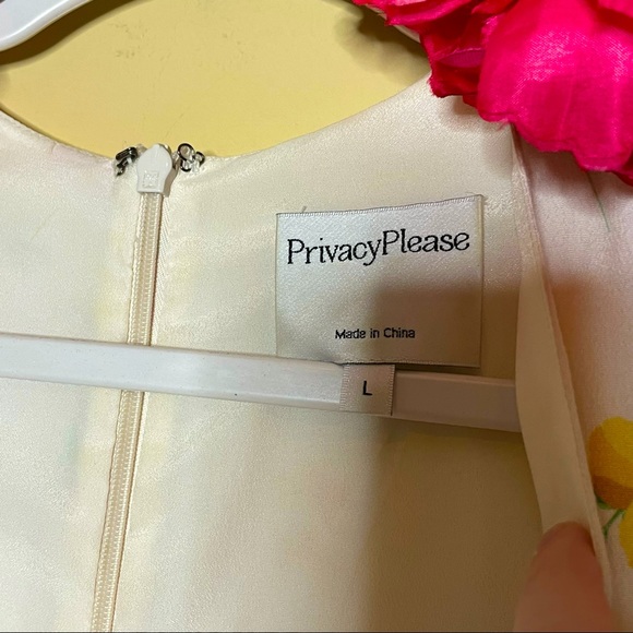 Privacy Please Dixie Floral Print Front Tie Dress Size L - Picture 5 of 16